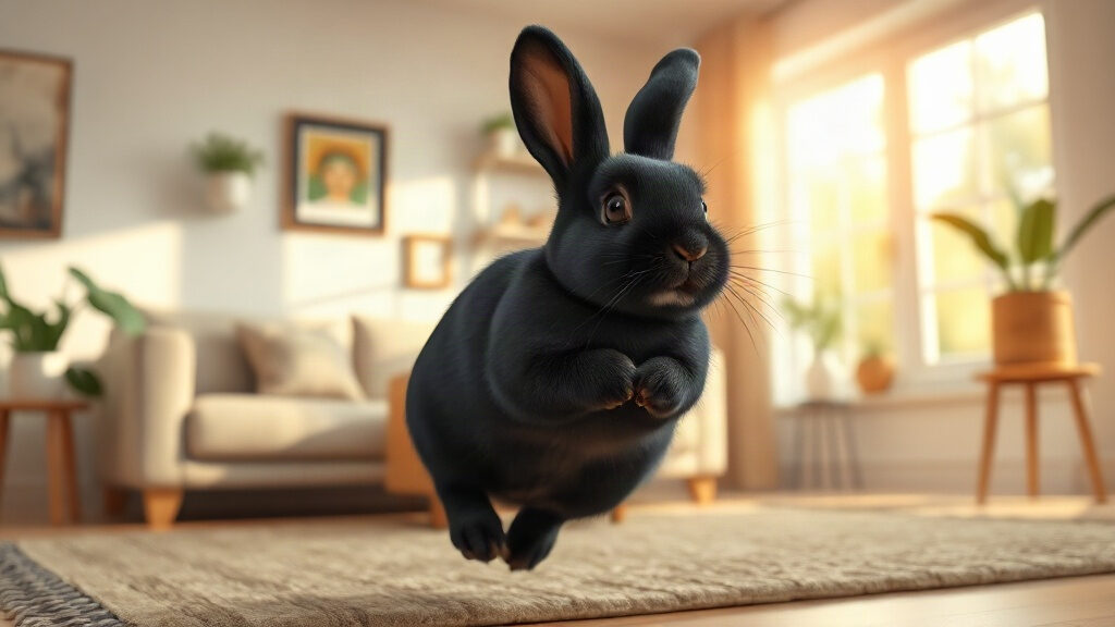 Comportement du lapin : binky, flop, tapage de patte… Myrtille vous traduit tout