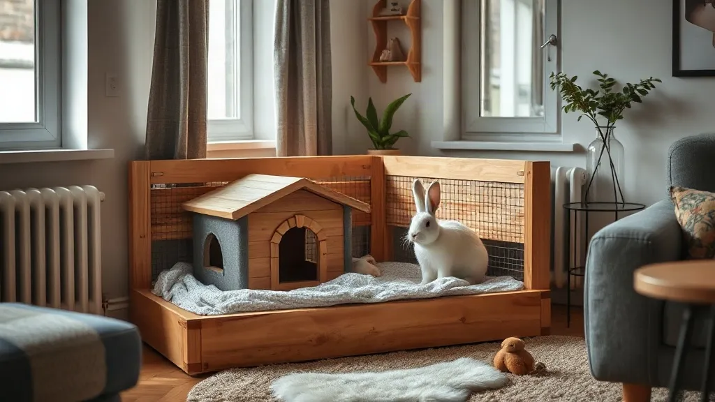 Cage ou enclos en hiver : comment isoler sans suffoquer son lapin