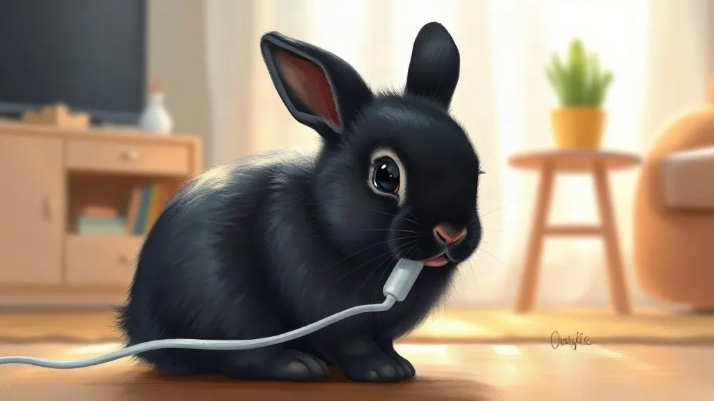 Mon lapin a grignoté mon chargeur : et si on parlait des câbles à protéger ?